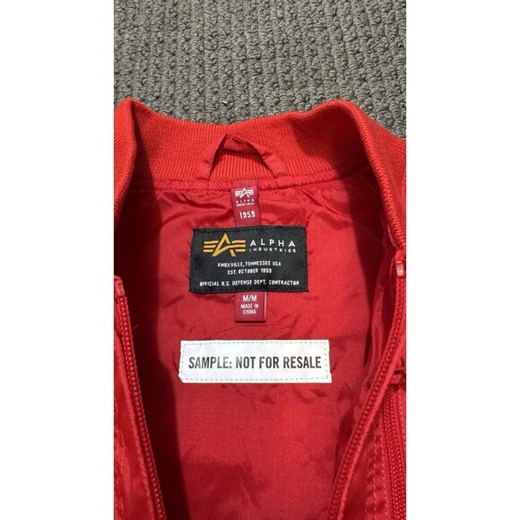 Alpha Industries Recon Utility Jacket Womens Size M Spicy Red NWT Sample Edition - Picture 7 of 10